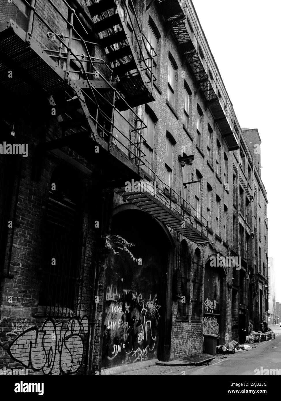 Derelict buildings in Manchester Stock Photo