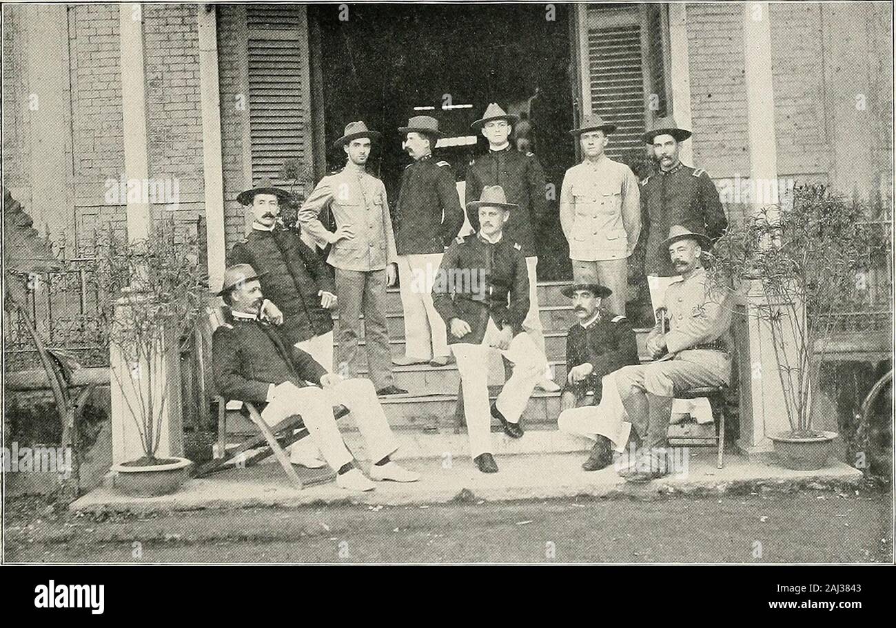 Fighting in the Philippines; authentic original photographs . Line officers  First Regiment Idaho Volunteer Infantry—Lieut. Ed. Martinson, Lieut. E. M.  Oolden, Lieut. J. K. Bell, Lieut.W. E. Gage, Lieut. F. W. Hunt,