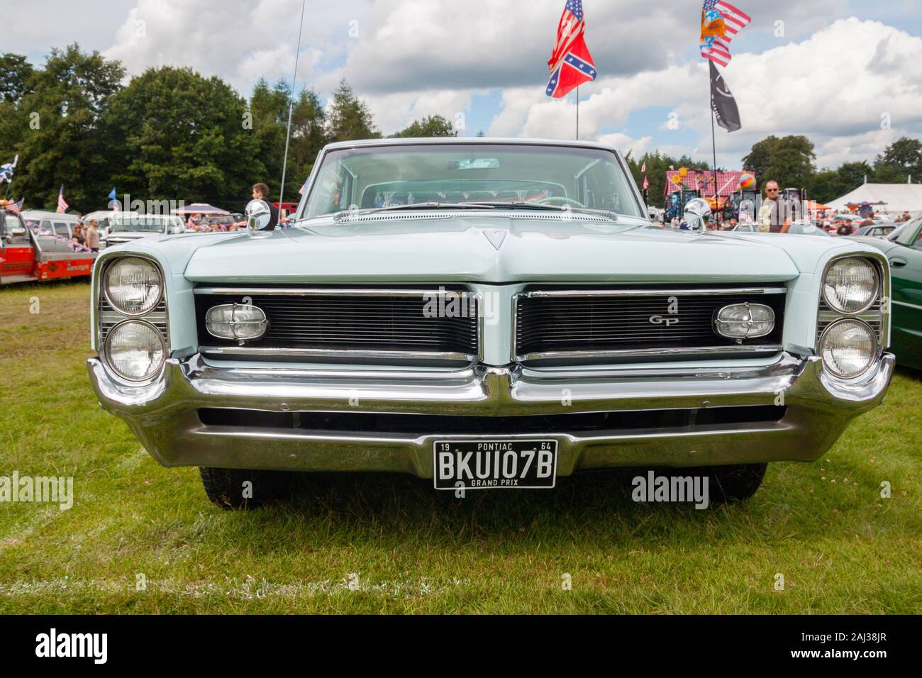 classic vintage American Ford GTO car at Stars & Stripes show at Tatton