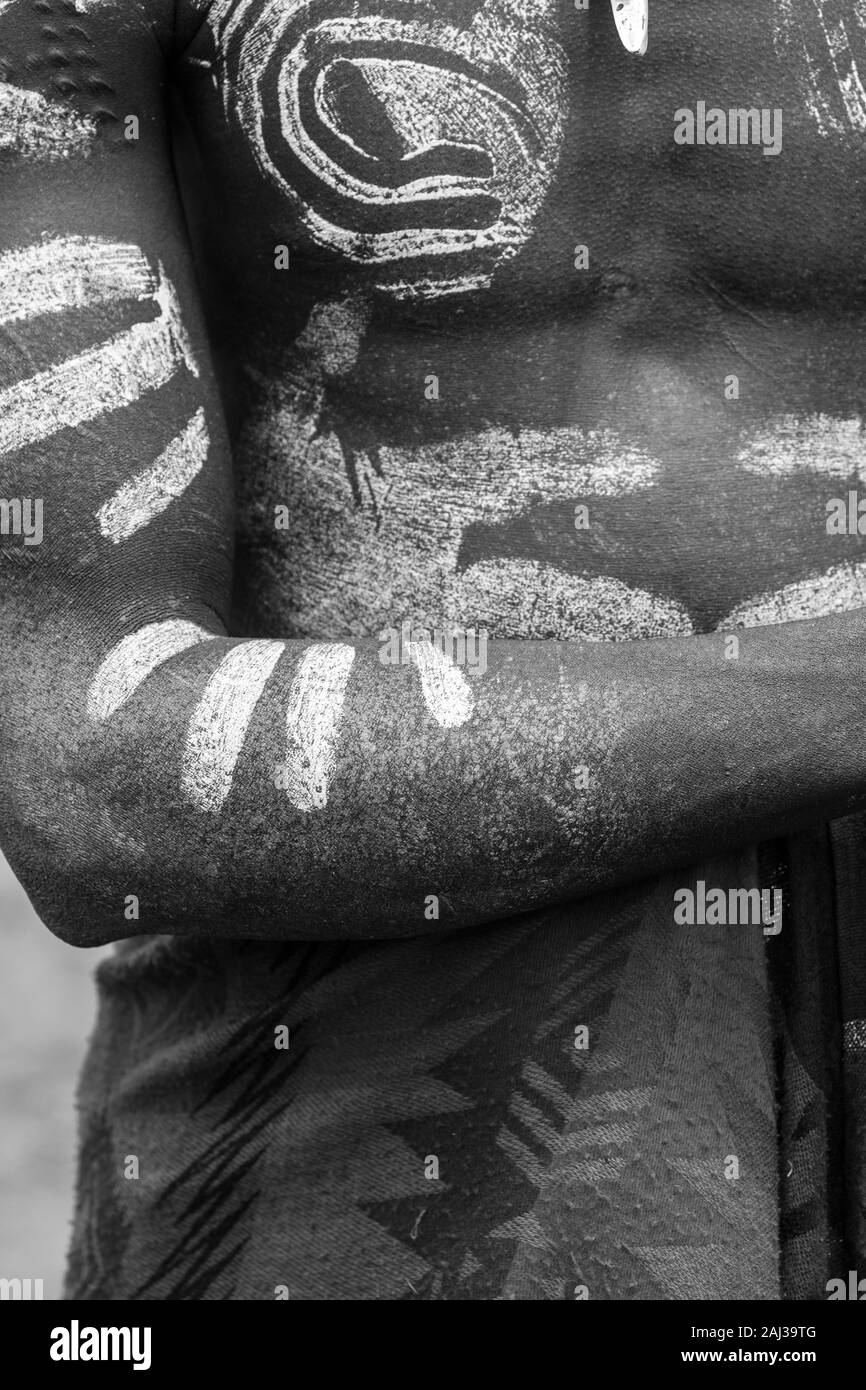Mursi people, Omo valley, Naciones, Ethiopia, Africa Stock Photo