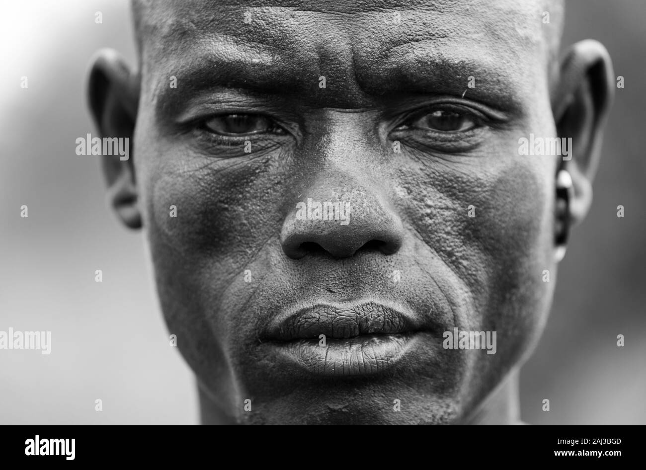 Mursi people, Omo valley, Naciones, Ethiopia, Africa Stock Photo