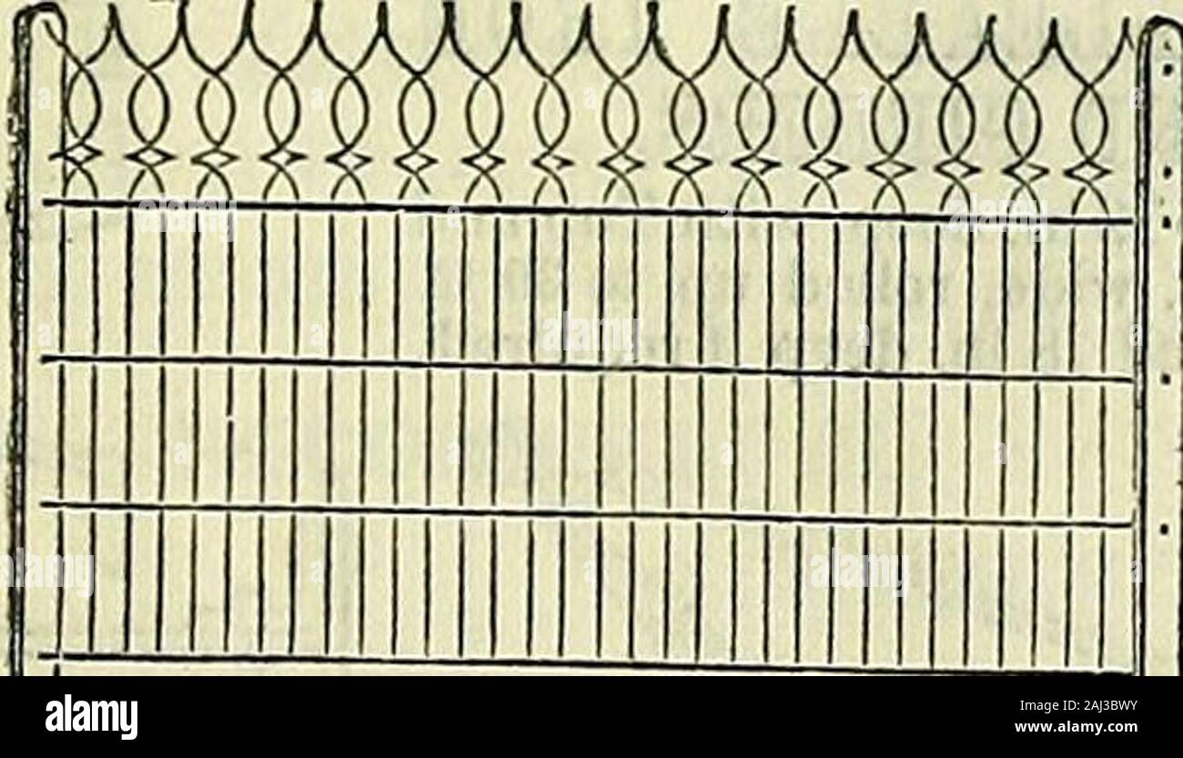 The new Edinburgh, Leith, and county household directory . SPECIMEN OF W. B. & CO.S IRON ESPALIER FOR TRAINING FRUIT TREES, made any height.txP^ 42 feet high, 5s. per yard, ready for fixing., ^- B. & Co. take this opportunity of directing the attention of Cultivators of Vines to their interesting invention ofthe Heated Espalier. Price, with 6 tubes, 6s. per foot run.. -/«Jl^t^^J^^,-^^l1g^^^^|/^«.^ RABEIT-PROOF ORNAMENTAL WIRE-FENCING AND GARDEN BORDERING.New Designs, 3s. 6d. per jard. RusticPatterns, 2s. lod. per yard run. 2^ feet high. ARCHES, ARBOURS, &c. Stock Photo