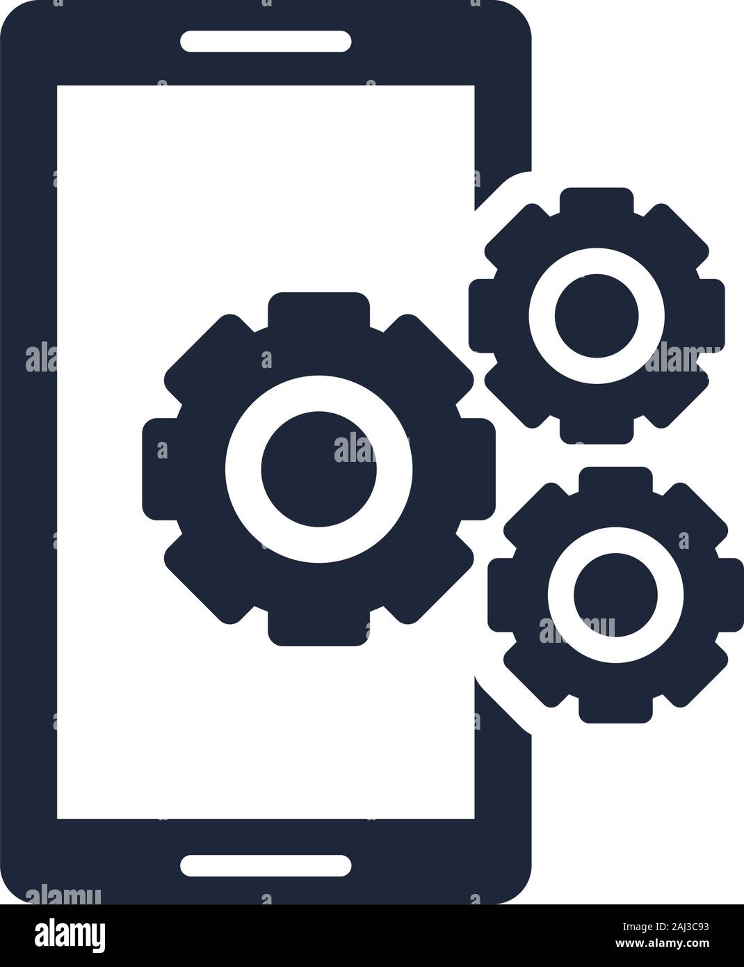 Gears settings setup icon hi-res stock photography and images - Alamy