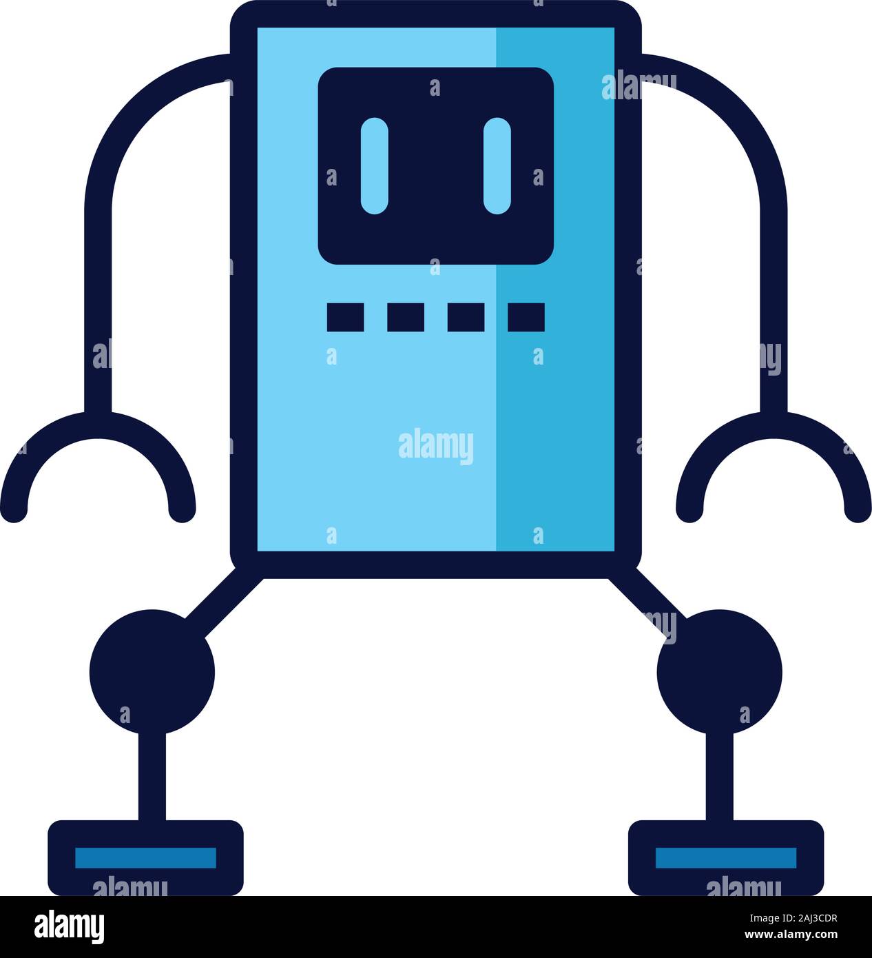 humanoid robot cyborg isolated icon Stock Vector Image & Art - Alamy