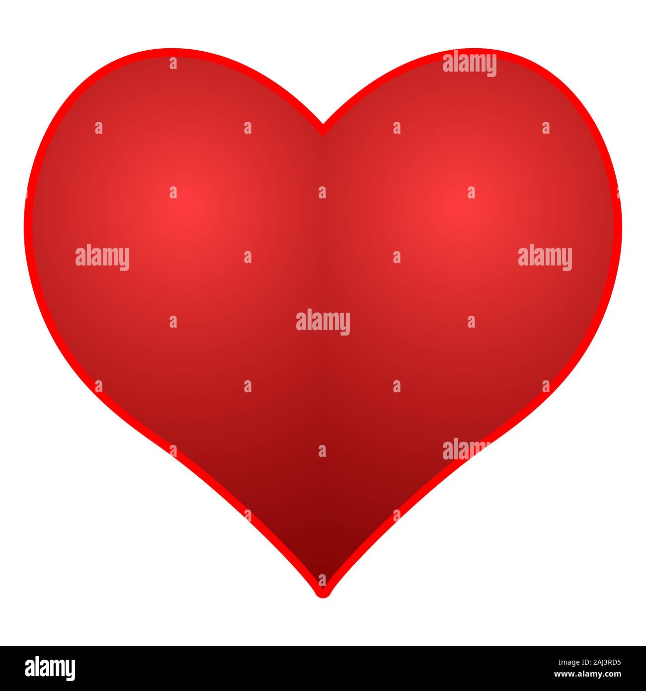 Illustration of the valentine's day heart icon Stock Vector Image & Art ...
