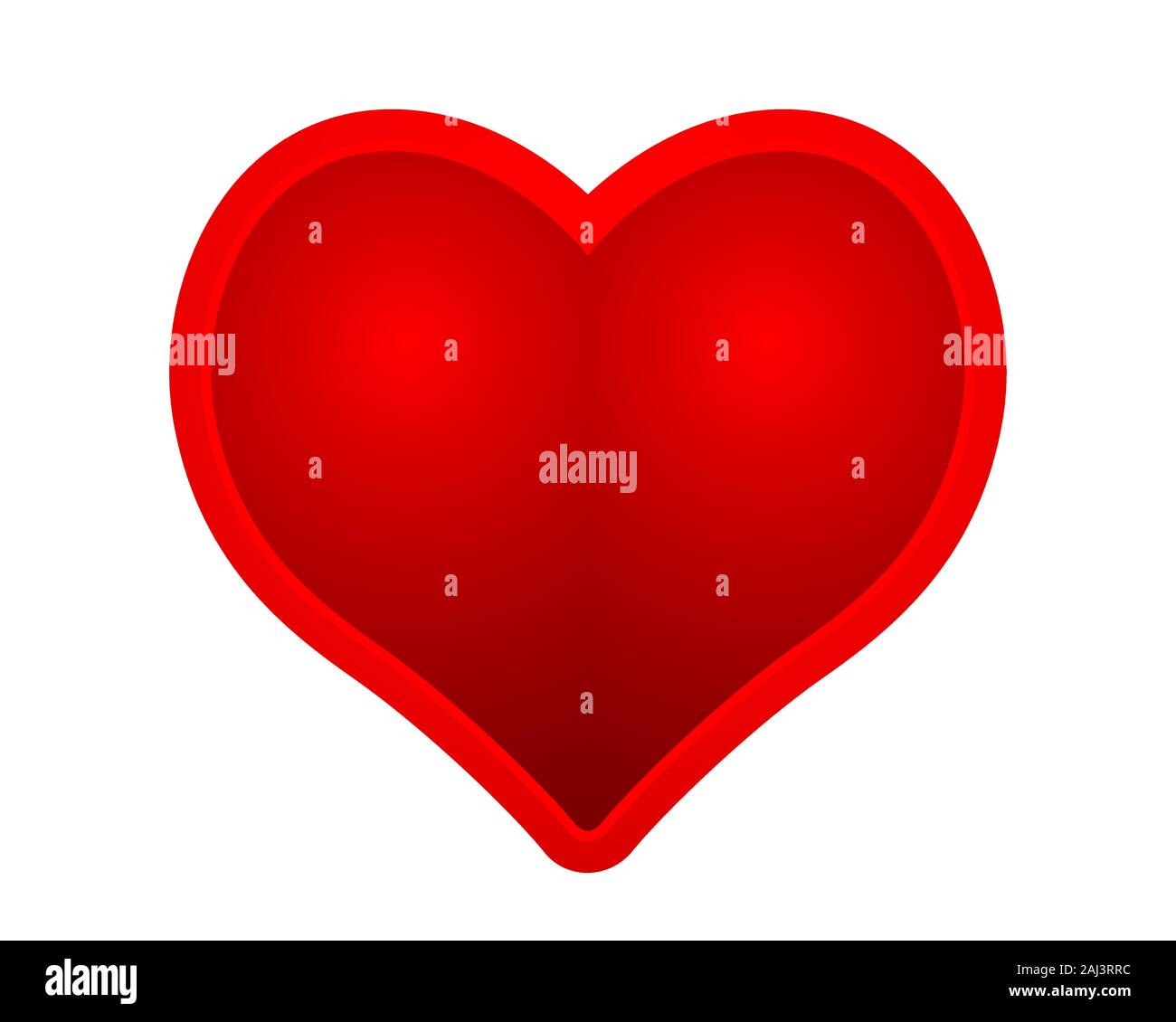 Illustration of the valentine's day abstract heart icon Stock Vector ...