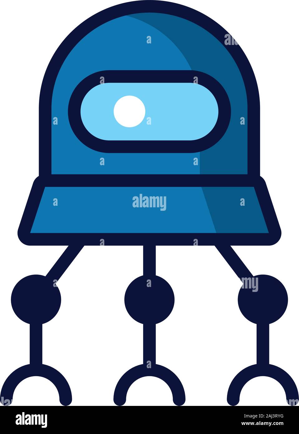 robot cyborg tech isolated icon Stock Vector Image & Art - Alamy