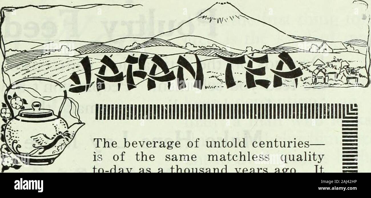 Canadian grocer January-March 1919 . CANADIAN GROCER 85. The beverage of untold centuries— =?• is of the same matchless quality = to-day as a thousand years ago. It == cannot be improved. The Government 53= of Japan guarantees the purity of Japan Tea. Its use by Canadas tea drinkers ss = testifies as to its quality. = The salts of tea reduce the ^3 amount of solid food tie- IS — cessary and maintain the ^^ vigor. gg J5Z 16 —Dr. Williams. Yale. ^5 llllllllllllllllllllllllllllllEIIIIIIIIIIIIIIIIIIIIIIIIIIIIIIIIIIIIIIHIIIIll Link your own selling ability withthe vindoubted goodness of and thewide Stock Photo