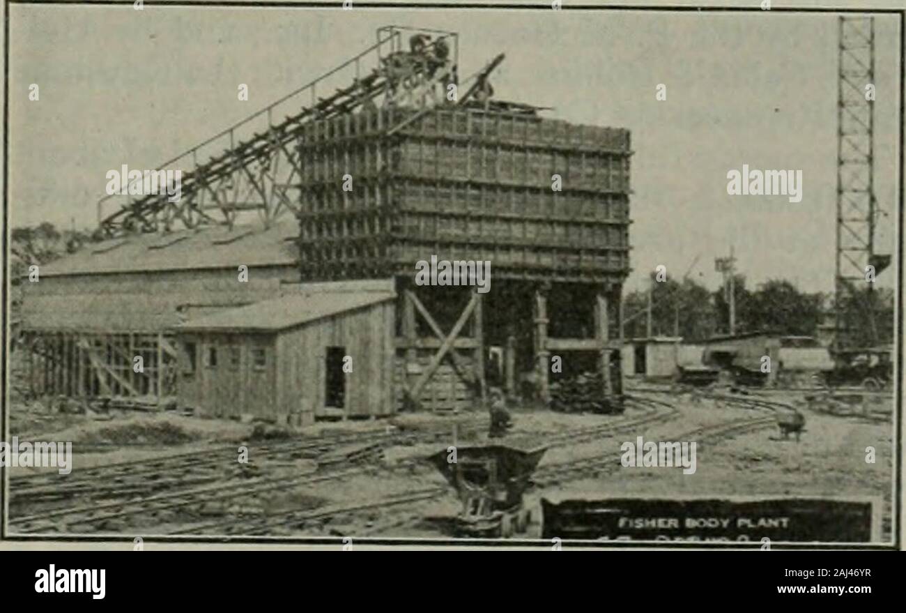 Public works . construction ma-chines. A graphic record of progress was kept. On dia-gram plans the areas backfilled and leveled were in-dicated by dotted outlines, excavated areas by solidoutlines, forms started by rectangles with onediagonal, forms completed by rectangles with twodiagonals, concreted mats by single hatched areas,and completed concrete footings, walls and floors bysolid black areas. These diagrams were posted dailyand enabled the condition and progress of any por-tion of the work to be instantly determined by in-spection. Typhoid Attributed to Fish andShell Fish Dr. W. H. Ham Stock Photo