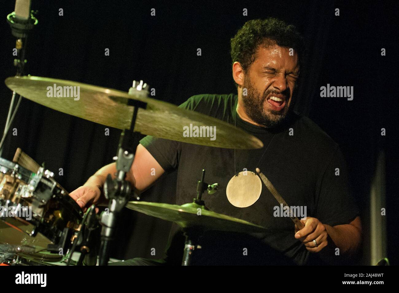 MAKAYA McCRAVEN - BATERIA- DRUMS - SALA APOLO - FESTIVAL JAZZ BARCELONA  2019 - JAZZ Stock Photo - Alamy