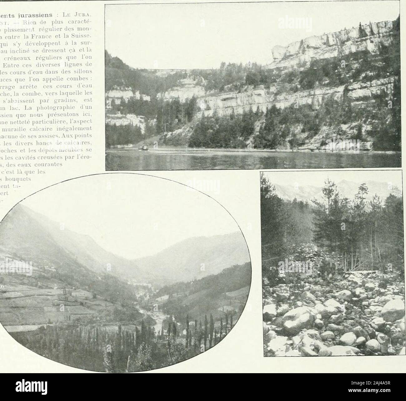Album géographique: La France . is. Grands plissements montagneux I.A Sainti: liACMi: vl:i; m:L lIoTKLLKRiK.— Dans IcsAlpes de Piovcnce, le sola clé si profondènicnt ro-iiKinic par des contrac-liuiis. que la nionlai.nc aclé toriiiéo par des pliscouolu-s. hs trcquenrc desmurailles calcaires tle larégion delàSainte-lîaunicmontre ronibien ce pays aclc torlcment disloque.Cest un des aspects lesplus saisissants de nosAlpes françaises. De y lIIotoilerie », centre des plushelles excursions dans laSainte - Baume, on voitquelques paysages carac-tèristiqnos de cette régioninonlagncusc.. 1 . Plissements Stock Photo