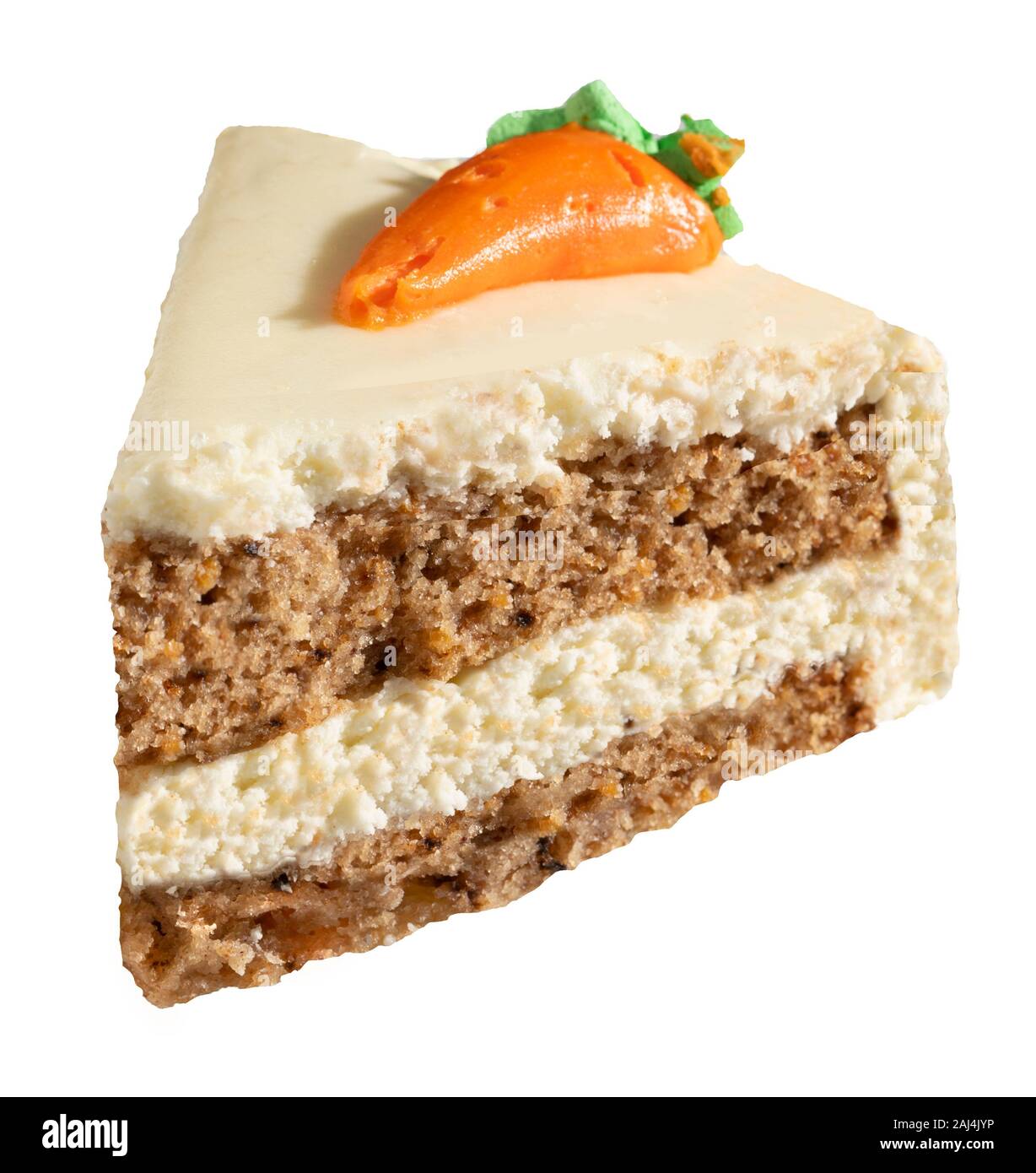 Carrot Cake Slice Stock Photo