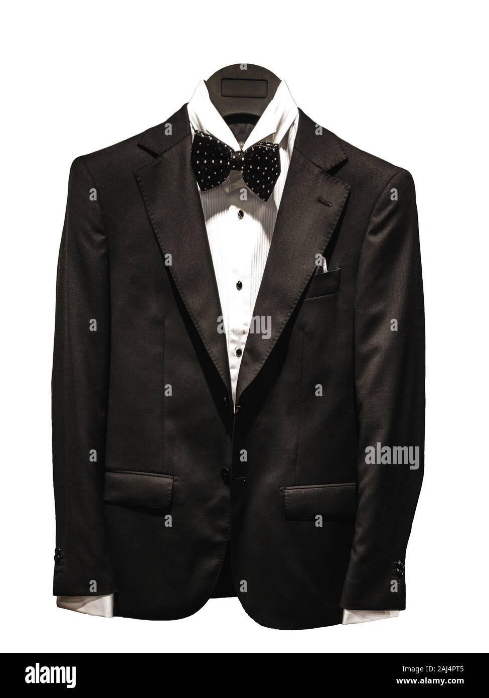 the evening jacket suit, isolated Stock Photo