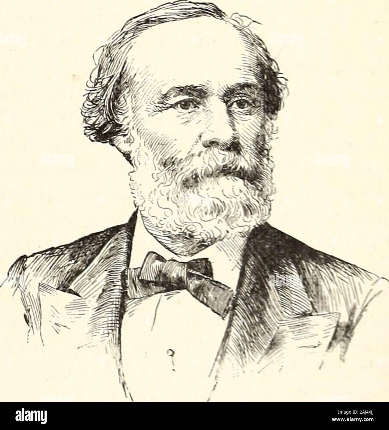 Appletons' cyclopædia of American biography . othe Loyalists convention in Philadelphia, and in1875 he succeeded Charles Sumner in the senate,and was re-elected in 1881 and 1887. He has beenchairman of the committee on ways and means,,has served on committee on public buildings andgrounds, and inaugurated the measure by which,the completionof the Wash-ington monu-ment was un-dertaken. Heis the authorof many tariffmeasures, andassisted in theconstruction ofthe wool andwoollen tariffof 1868, whichwas the basisof all wool andwoollens fromthat time until1883. He isalso a memberof the commit-tees o Stock Photo