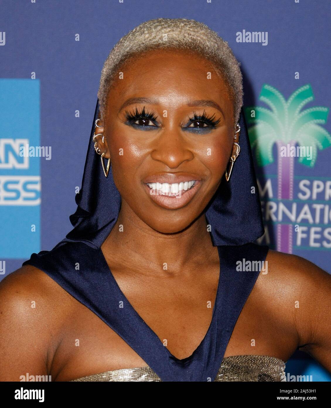 Palm Springs, California, USA. 2nd January, 2020. Cynthia Erivo attends the 31st Annual Palm Springs International Film Festival Film Awards Gala at Palm Springs Convention Center on January 02, 2020 in Palm Springs, California. Photo: CraSH/imageSPACE/MediaPunch Credit: MediaPunch Inc/Alamy Live News Stock Photo