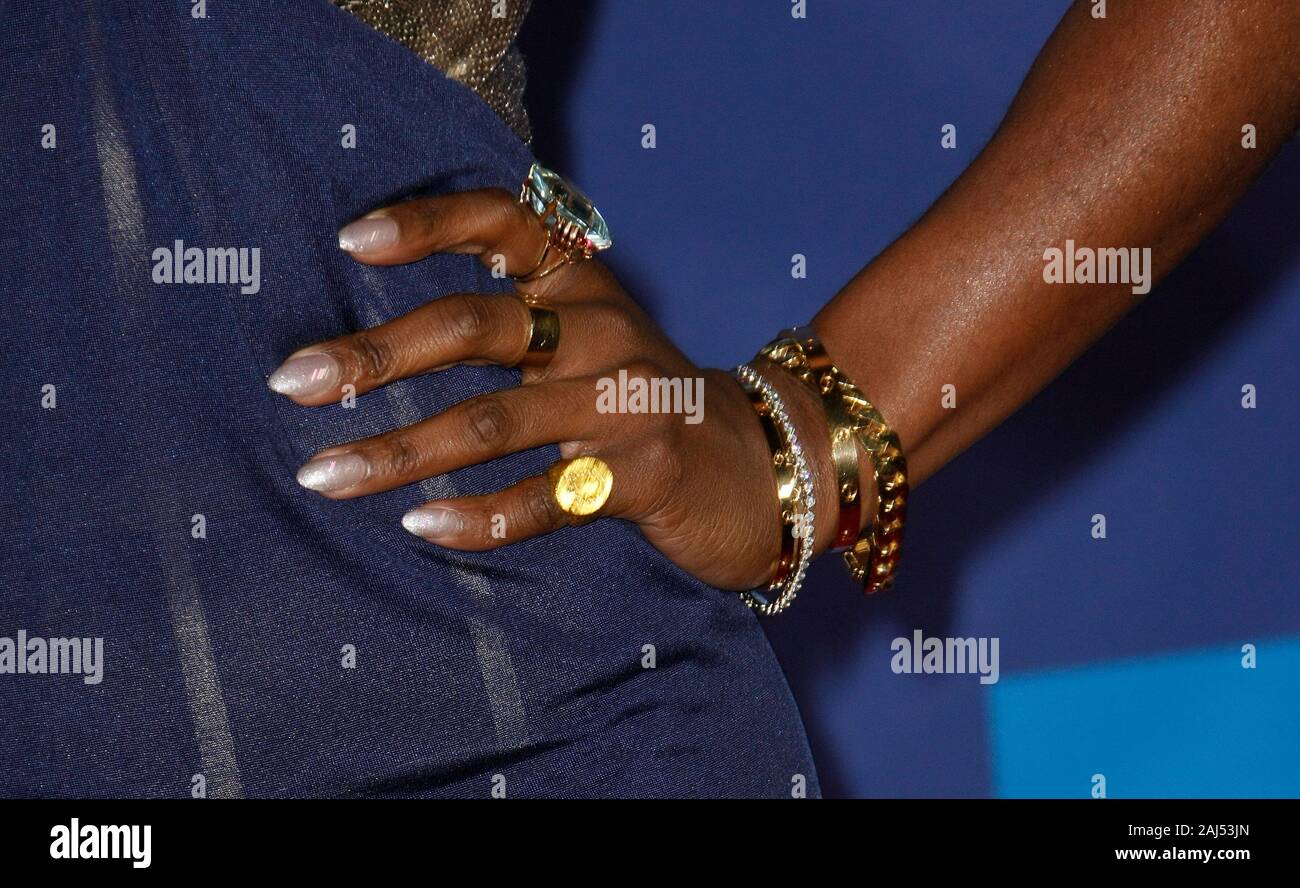 Palm Springs, California, USA. 2nd January, 2020. Cynthia Erivo, Jewelry Detail attends the 31st Annual Palm Springs International Film Festival Film Awards Gala at Palm Springs Convention Center on January 02, 2020 in Palm Springs, California. Photo: CraSH/imageSPACE/MediaPunch Credit: MediaPunch Inc/Alamy Live News Stock Photo