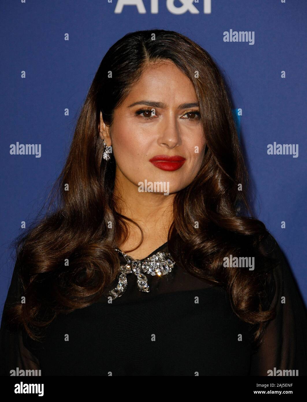 Palm Springs, California, USA. 2nd January, 2020. Salma Hayek attends the 31st Annual Palm Springs International Film Festival Film Awards Gala at Palm Springs Convention Center on January 02, 2020 in Palm Springs, California. Photo: CraSH/imageSPACE/MediaPunch Credit: MediaPunch Inc/Alamy Live News Stock Photo