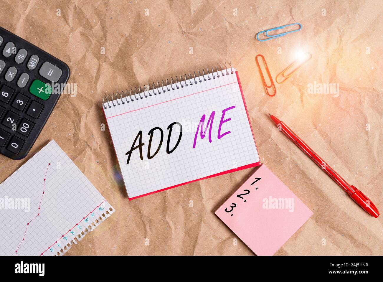 Conceptual hand writing showing Add Me. Concept meaning asking someone ...