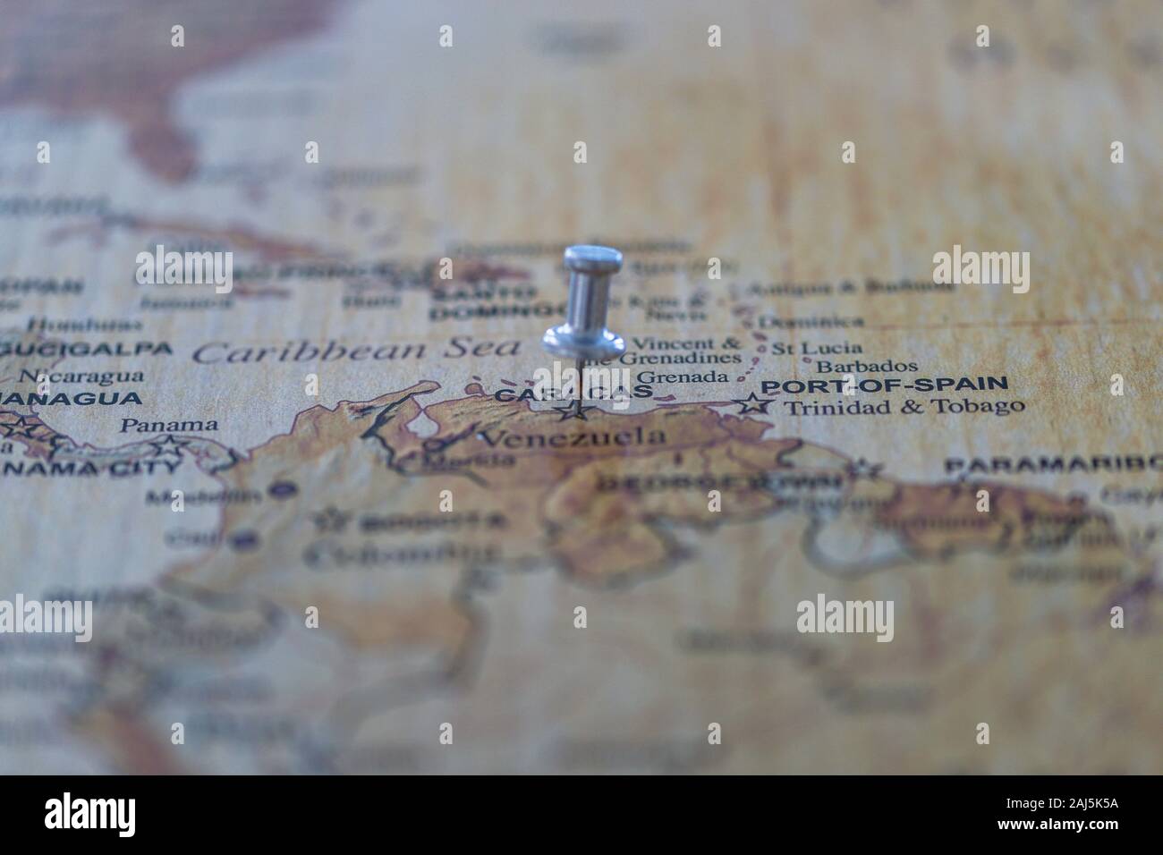 world map with map pins in some capital cities Stock Photo Alamy
