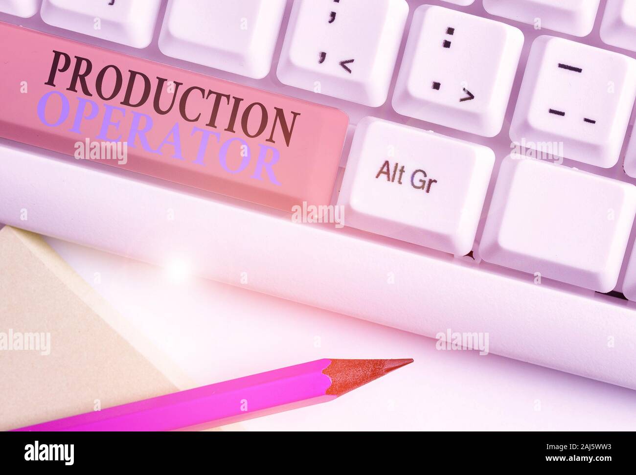 Conceptual hand writing showing Production Operator. Concept meaning