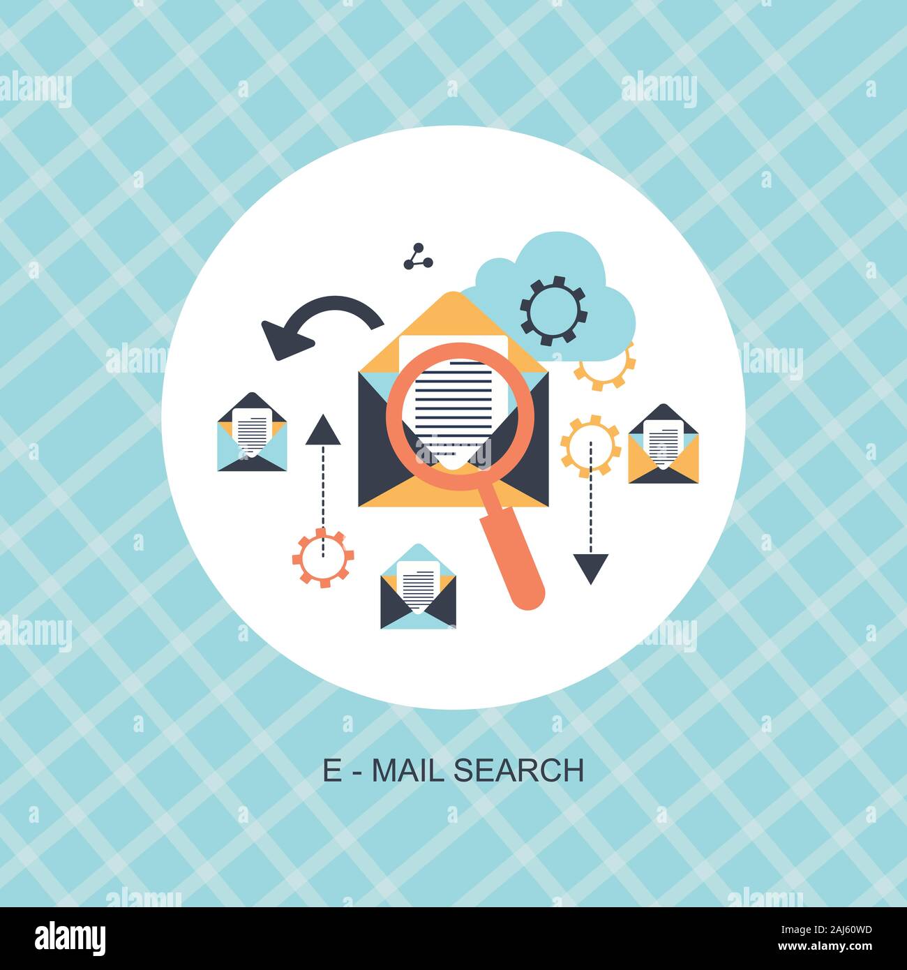 Email marketing icon stock illustration Stock Photo - Alamy