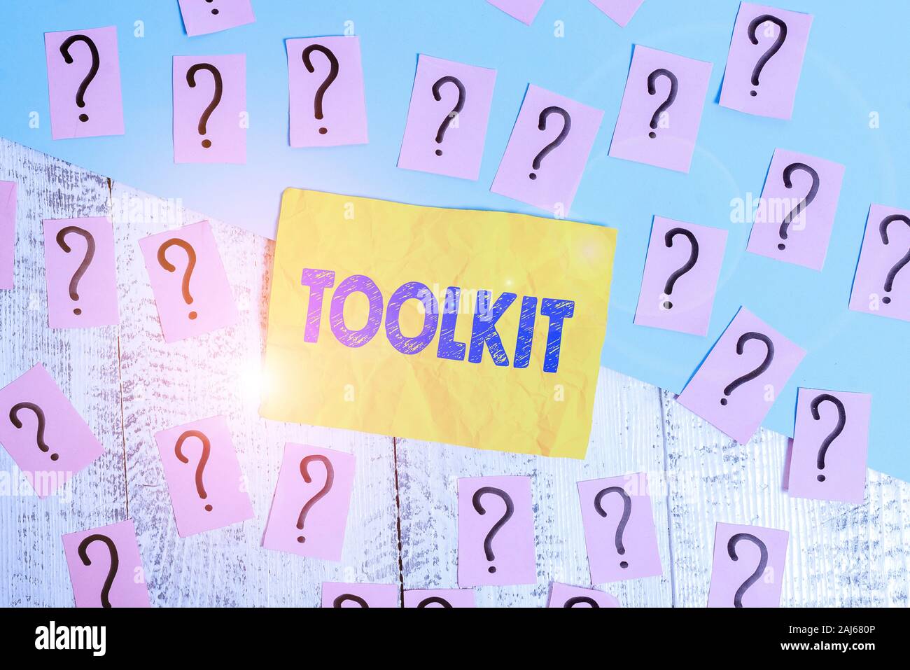 Writing note showing Toolkit. Business concept for set of tools kept in ...