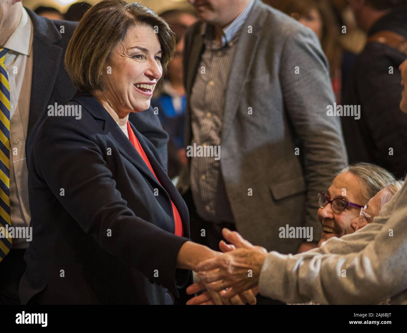 Johnston Iowa Usa 2nd Jan 2020 Us Senator Amy Klobuchar D Mn