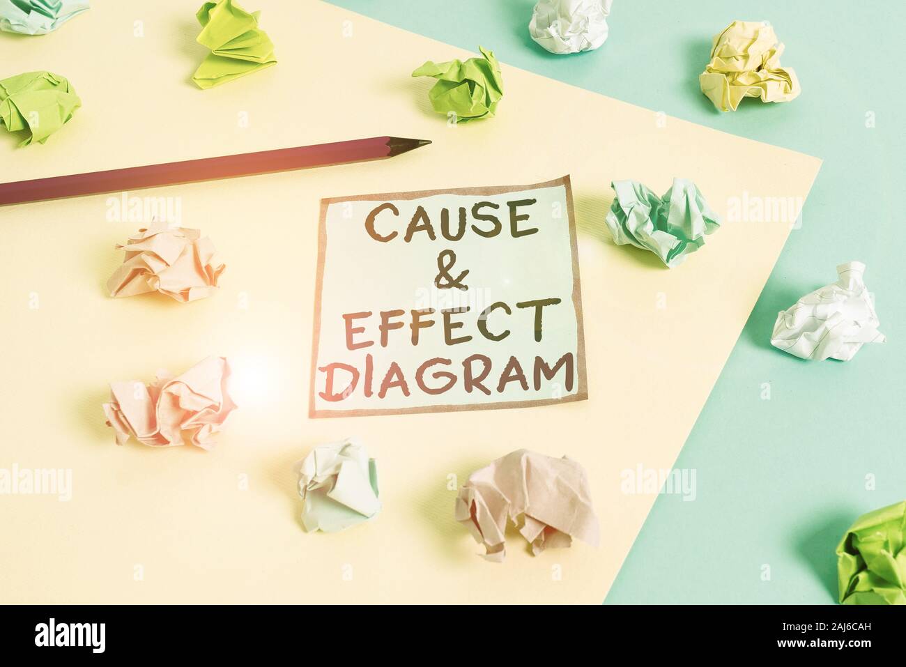 Word writing text Cause and Effect Diagram. Business photo showcasing