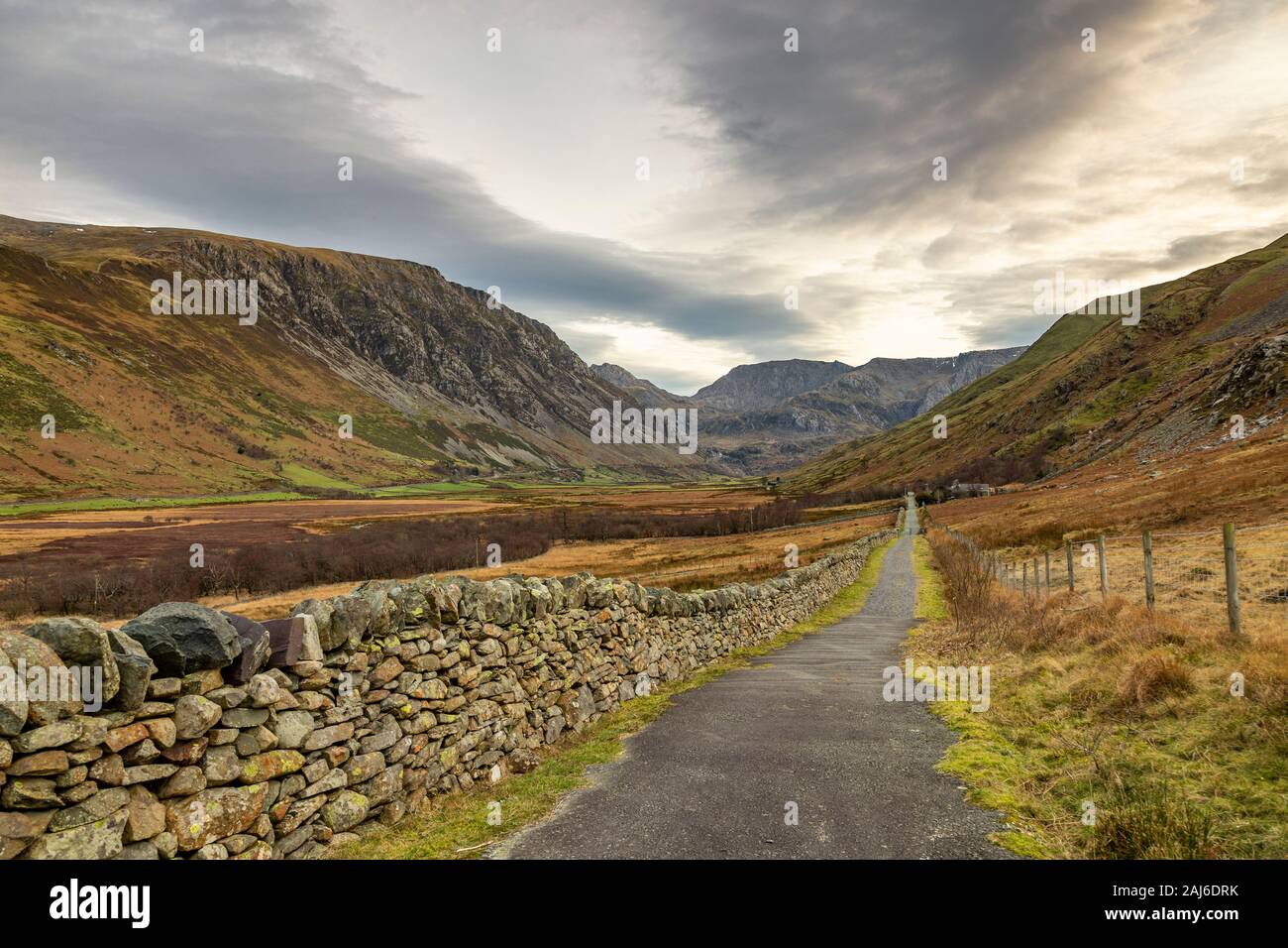 Nant Ffrancon valley, Snowdonia, North Wales Stock Photo