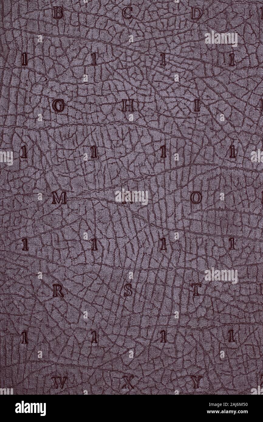 Leather background texture. Purple imitation leather book cover with