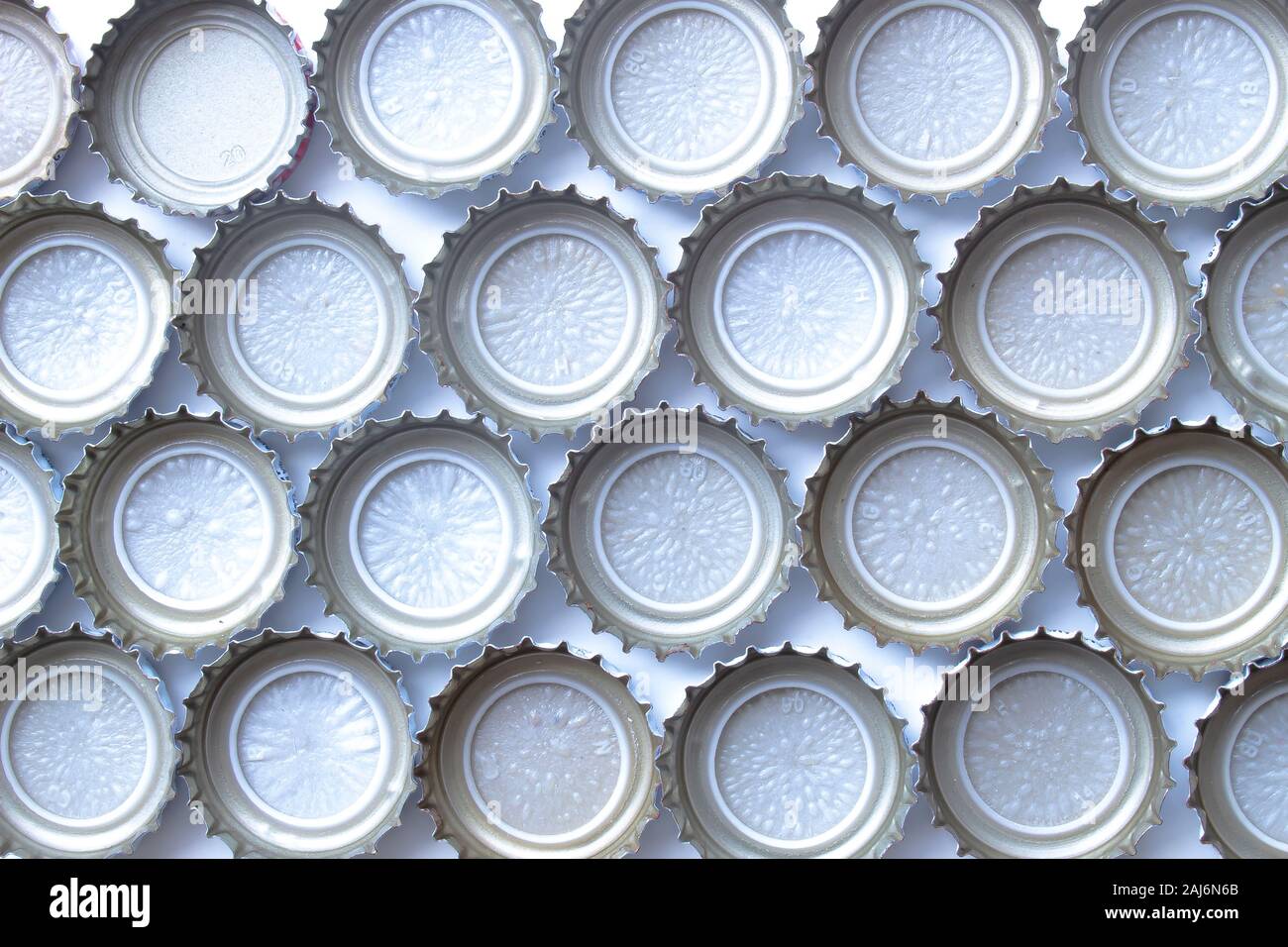 Crown Beer Bottle Caps Stock Photo Alamy