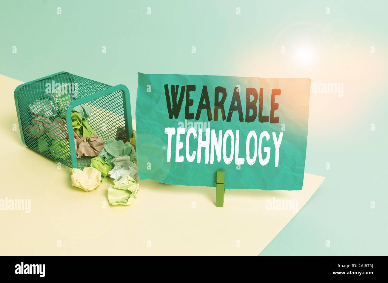 Conceptual hand writing showing Wearable Technology. Concept meaning