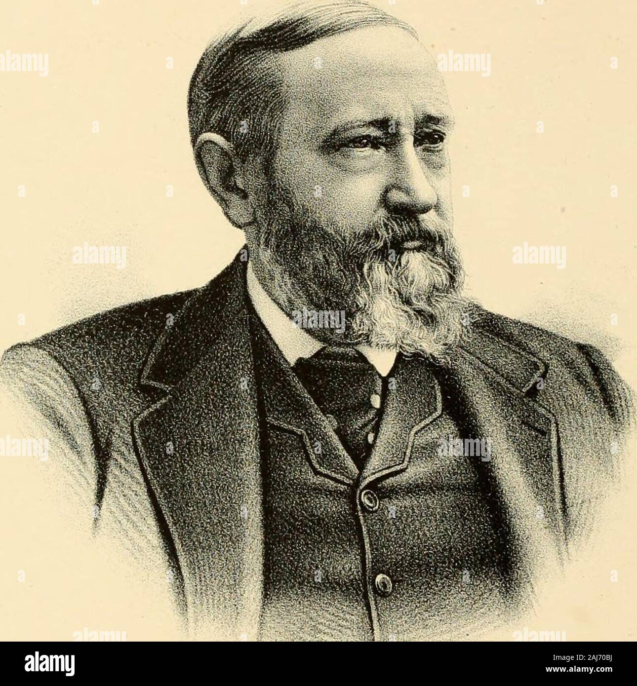 Portrait and biographical album of Jackson County, Michigan : containing full page portraits and biographical sketches of prominent and representative citizens of the County together with portraits & biographies of all the governors of the State and of the presidents of the United States . as elected by the people, by a majority of about athousand, over the brilliant and long-tried Repub-lican statesman, James G. Blaine. President Cleve-land resigned his office as Governor of New York inJanuary, 1885, in order to prepare for his duties asthe Chief Executive of the United States, in whichcapaci Stock Photo