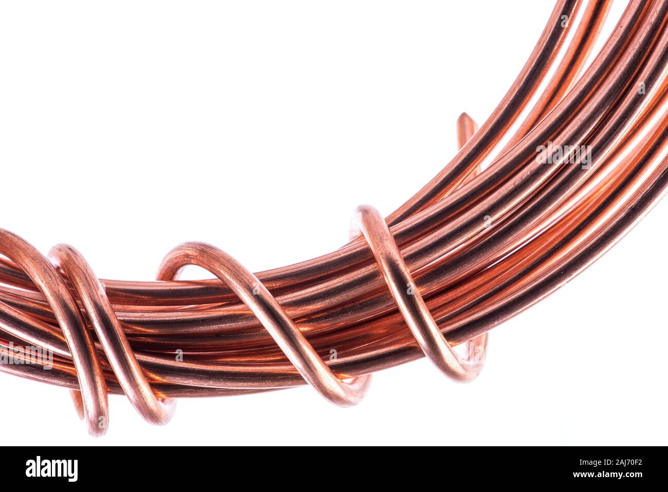Copper isolated on white background Stock Photo - Alamy