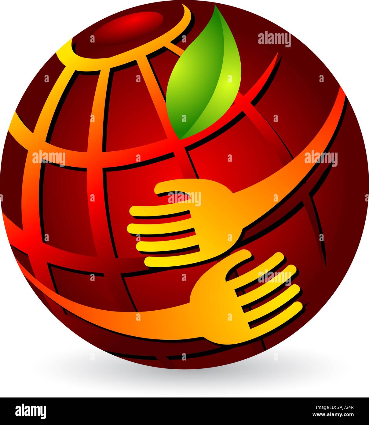 Hands holding globe clip art hi-res stock photography and images - Alamy