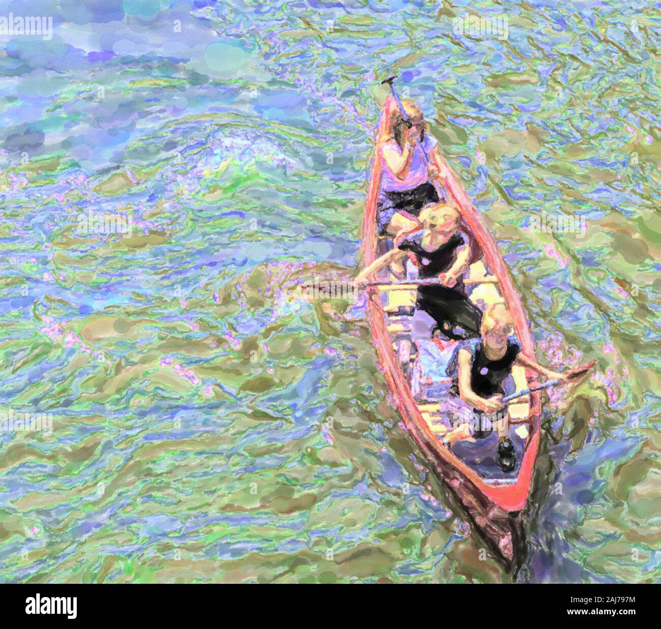Old lady paddling hires stock photography and images Alamy