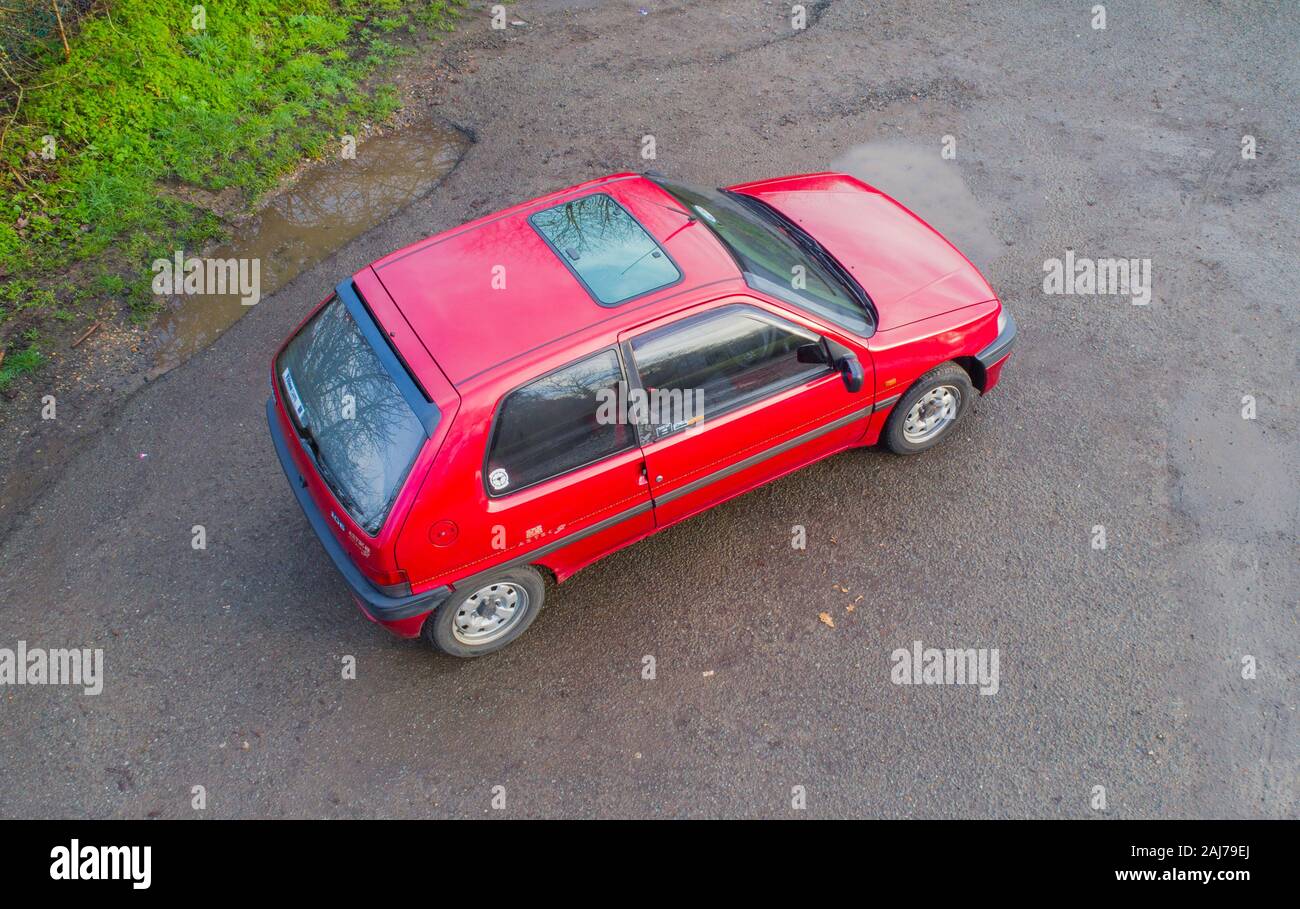modified modded car - Peugeot 106 French hatchback Stock Photo - Alamy