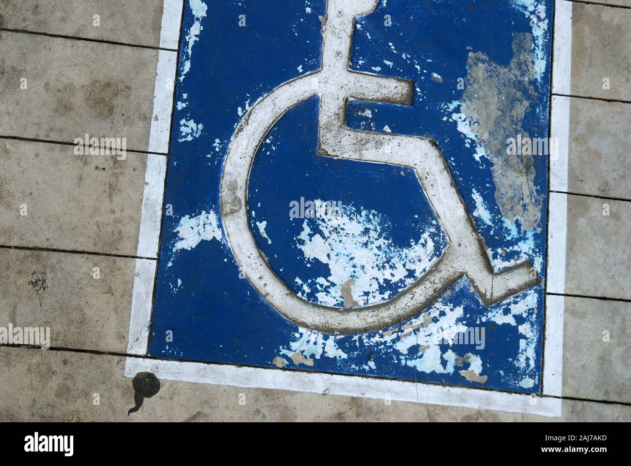 Wheel chair ramp, Manila, Philippines Stock Photo - Alamy