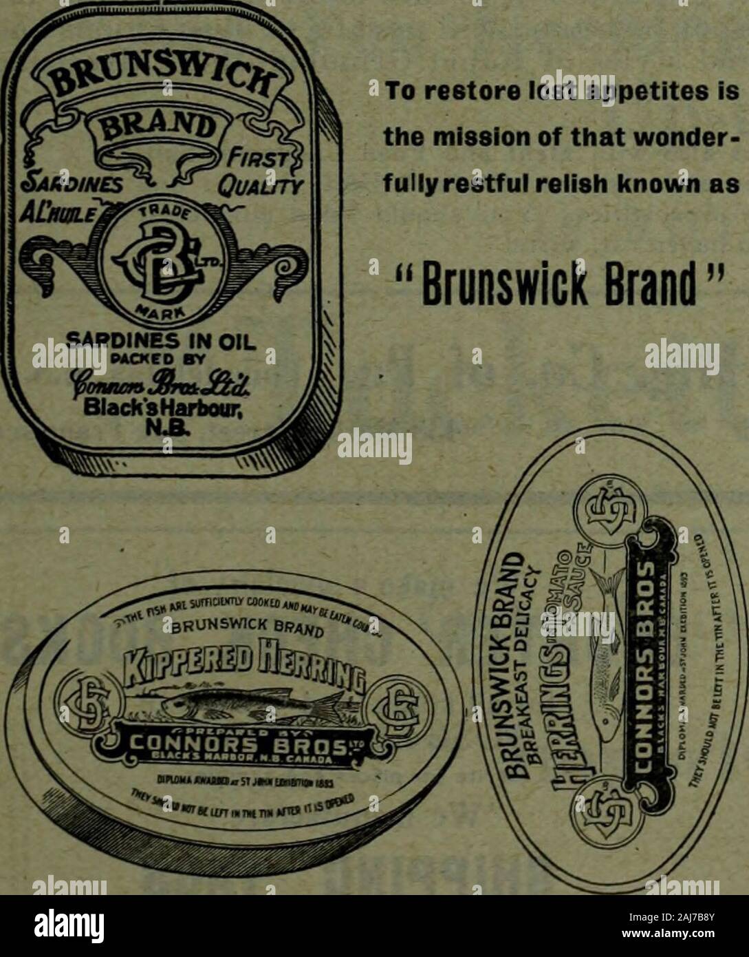 Canadian grocer July-December 1908 . Theres a lot to be said about  Sardines, theirfood value, usefulness, etc., but when King Oscar Brand  Norwegian Sardines are offered you can rest assured that the