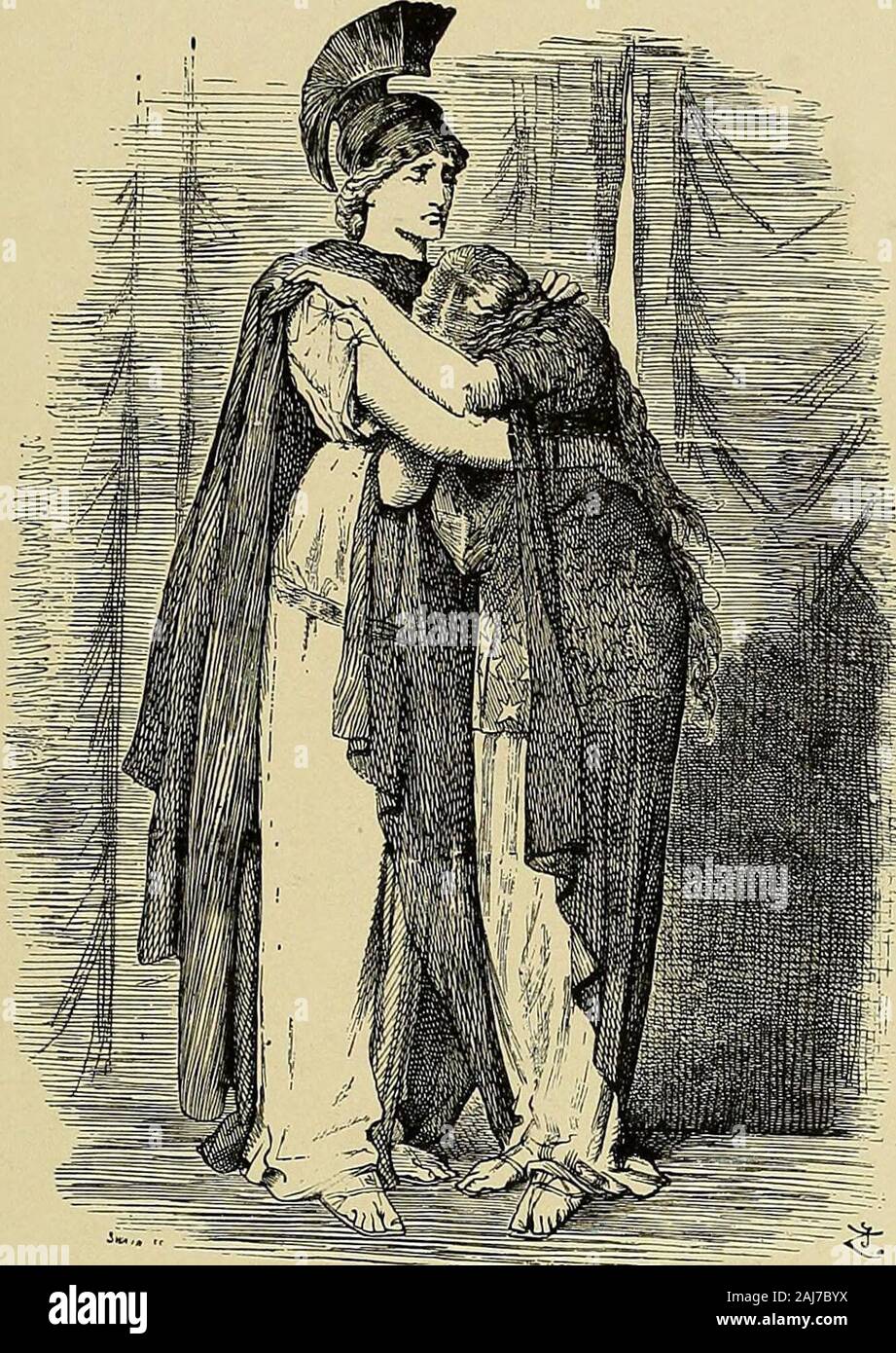 The history of the nineteenth century in caricature . J l ?s Ph ?& &lt; g Ph .a ro o -« C-* &lt;o &lt; ^ u u o 3! wQ w X H fe 1 O ^ CO »J Z pj w &gt; o m W &lt; £ B w H CENTURY IN CARICATURE 273. A COMMON SORROW. Syrie, which was published in Paris after the flight of theEmpress Eugenie. The Democratic cartoonists, besides their use of the Tat-tooed Man idea and the alleged scandals in Mr. Blainespolitical career, made a strong point of the soundness andcleanness of Mr. Clevelands official record. A typical cari-cature of this nature was that drawn by Gillam called WhyThey Dislike Him. It repr Stock Photo