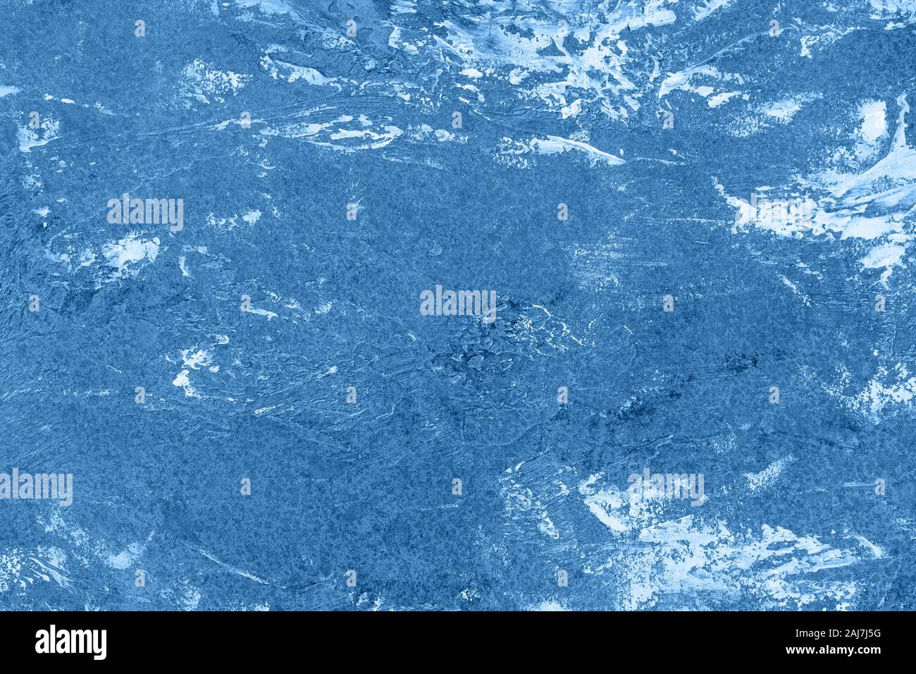 Classic blue 2020. Gradient color palette. Stone wall Grey background. Marble texture background pattern. Stock Photo
