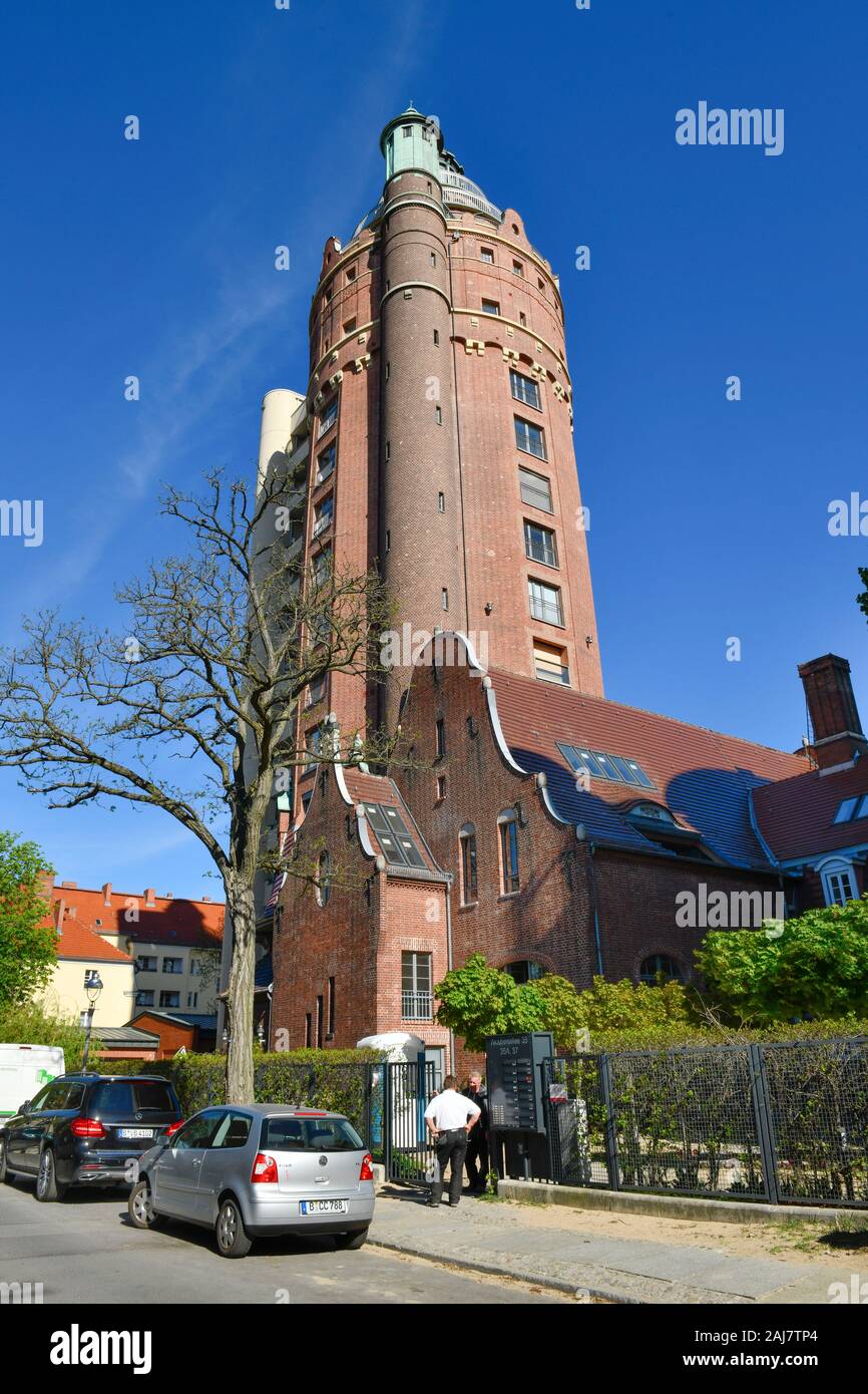 Wohnhaus, ehemaliger Wasserturm, Akazienallee, Westend, Charlottenburg, Berlin, Deutschland Stock Photo