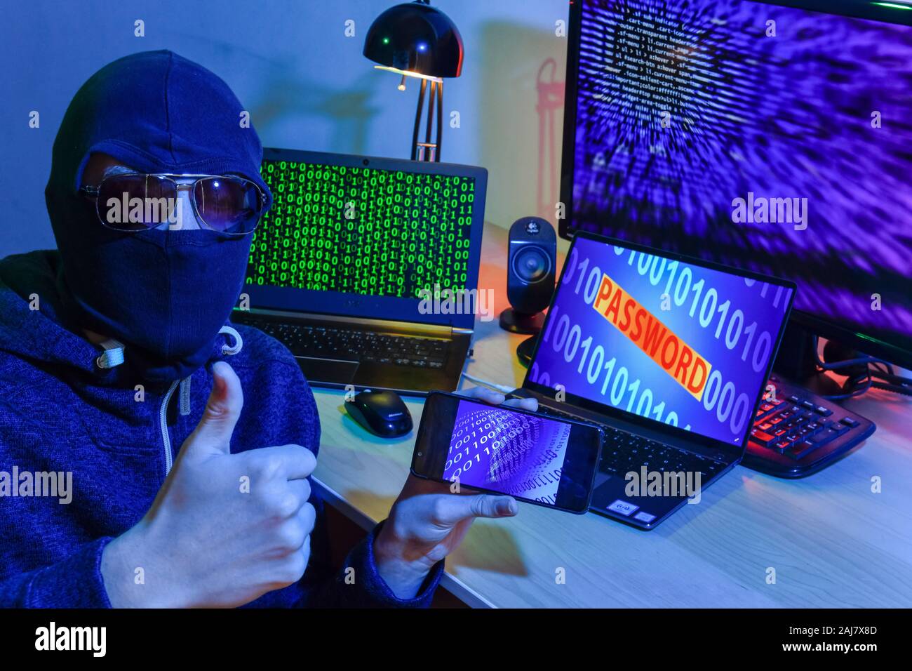 Symbolfoto Internetkriminalität Stock Photo