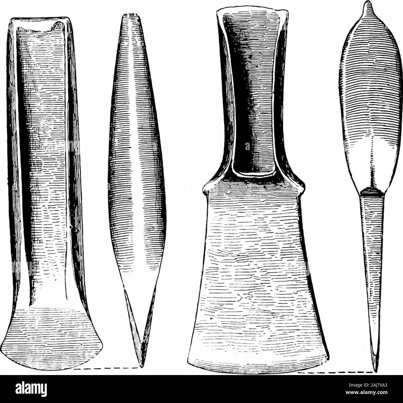 A guide to the antiquities of the bronze age in the Department of British  and mediæval antiquities . ments of flax, andwere able to work their own  metal, as is proved by