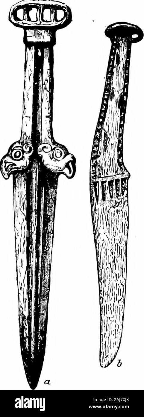 A guide to the antiquities of the bronze age in the Department of British and mediæval antiquities . rison of objects from thetransitional cemetery of Ananino onthe Kama with remains from Graeco-.Scythian tombs in Southern Russia wouldseem to show that on the European sidethis Ural-Altaic Bronze culture came toan end al)out the third century e. c. Theal.isence in early Chinese records of anymention of bronze-using tribes amongstthe peoples of Central Asia perhapspoints to a similar date for the easternextremity of the line. Herodotus states that the Massagetae, whooccupied a part of the interv Stock Photo