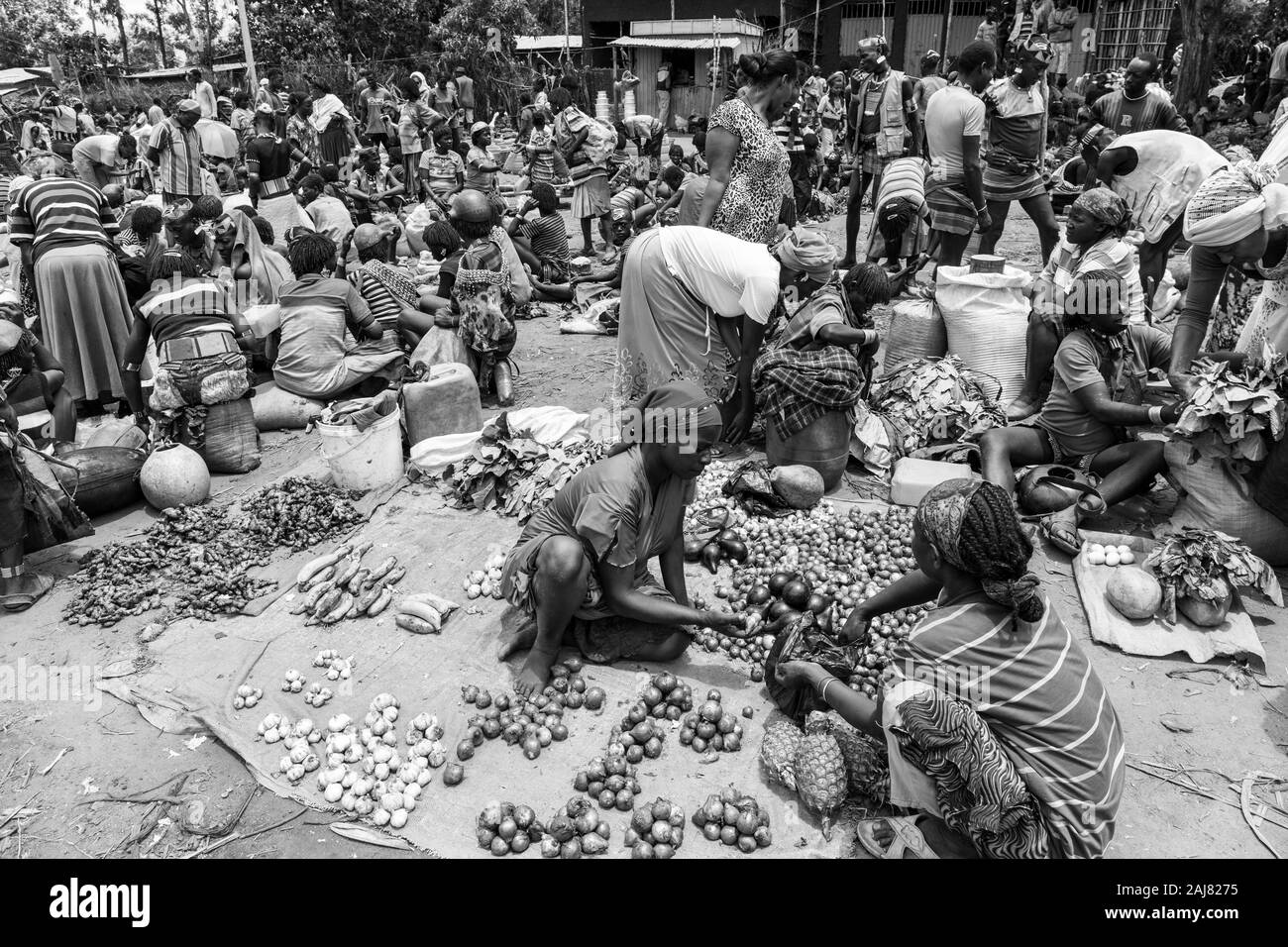 Banna people, Omo valley, Naciones, Ethiopia, Africa Stock Photo