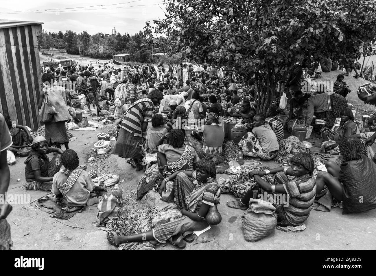 Banna people, Omo valley, Naciones, Ethiopia, Africa Stock Photo