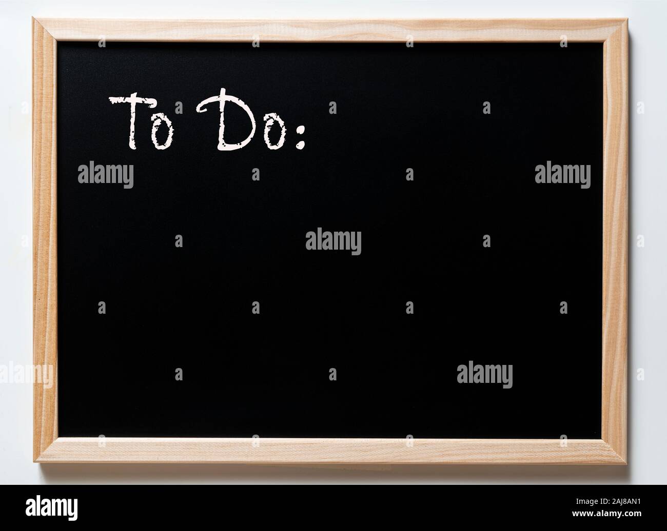 a blackboard with written  the word to do Stock Photo