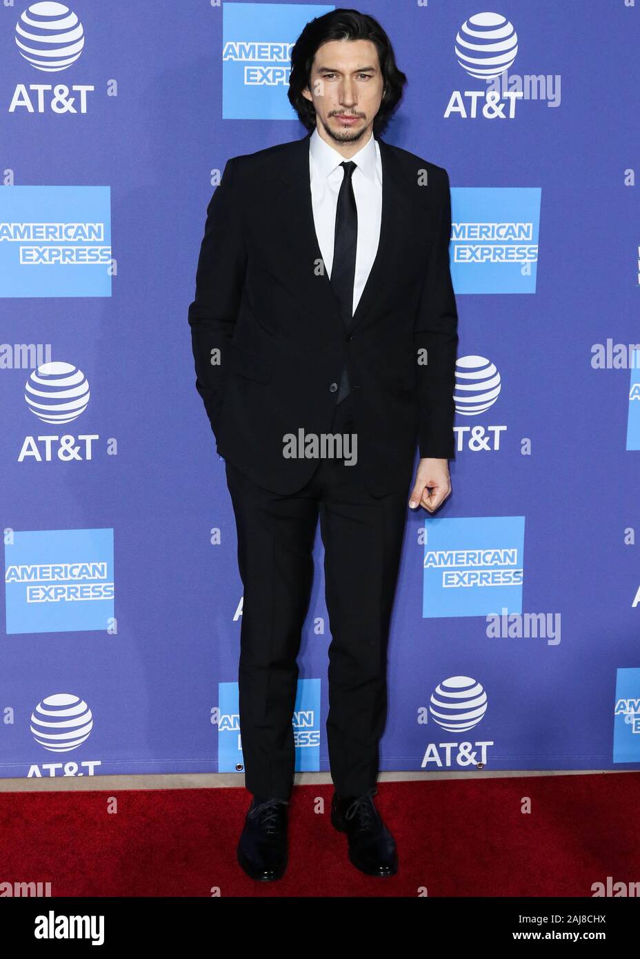 PALM SPRINGS, CALIFORNIA, USA - JANUARY 02: Adam Driver arrives at the 31st Annual Palm Springs International Film Festival Awards Gala held at the Palm Springs Convention Center on January 2, 2020 in Palm Springs, California, United States. (Photo by Xavier Collin/Image Press Agency) Stock Photo