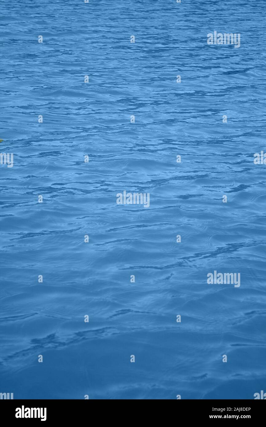 Classic blue 2020. Gradient color palette. Waves on water. Blue water ...